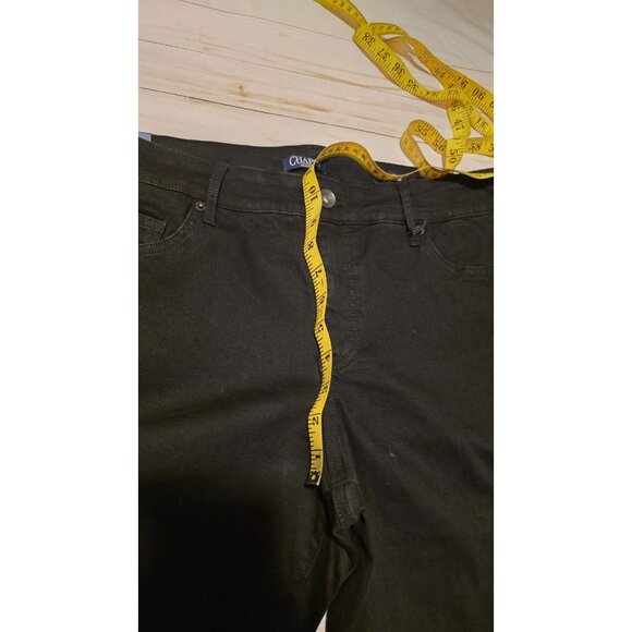 NWT Chaps Jeans Womens 18W 38wx30L Plus size Skinny Jeans Midrise Black NWT - Picture 8 of 12